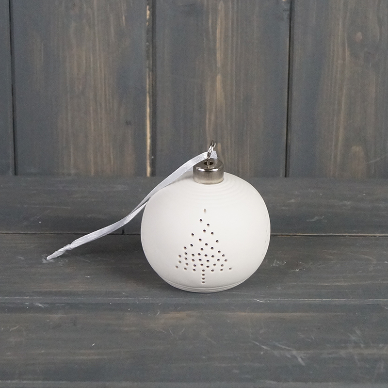 Ceramic light up bauble with Tree (5.7cm) detail page